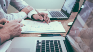 travail d'équipe de comptables