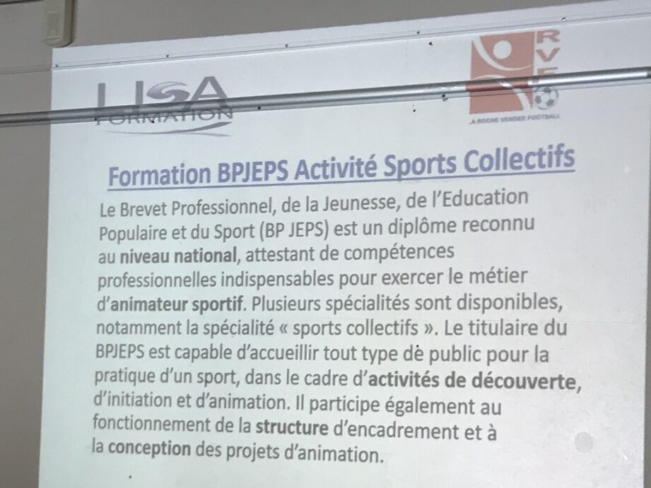Où passer le diplôme de Bpjeps en Vendée ?