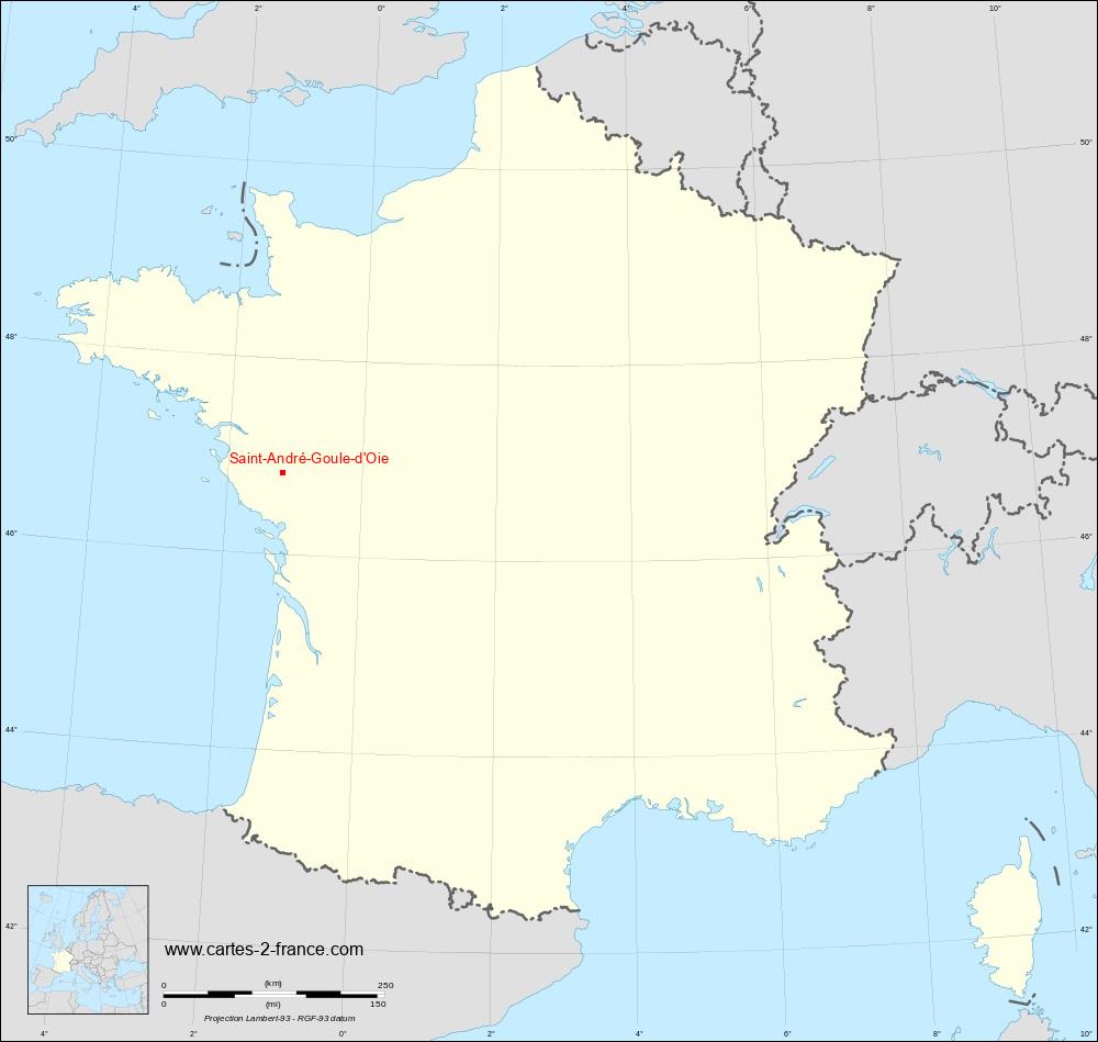 Carte de Saint-André-Goule-d'Oie