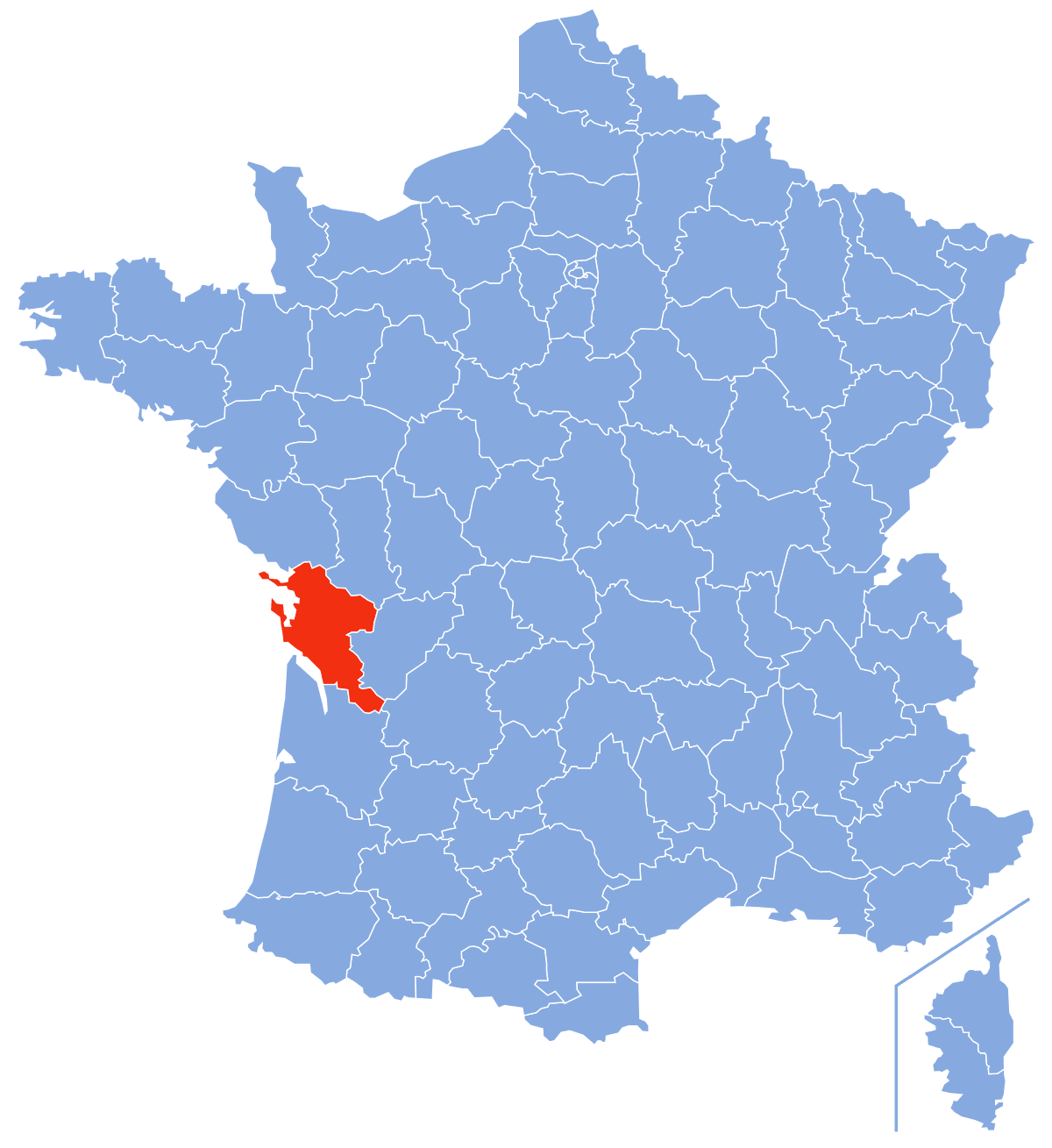 Localisation de La Genétouze en Vendée