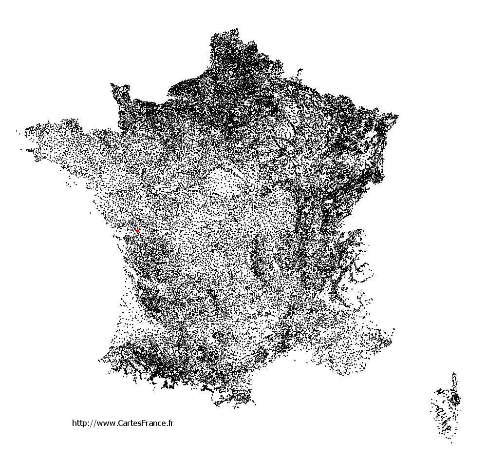 Carte géographique code postal Maillezais