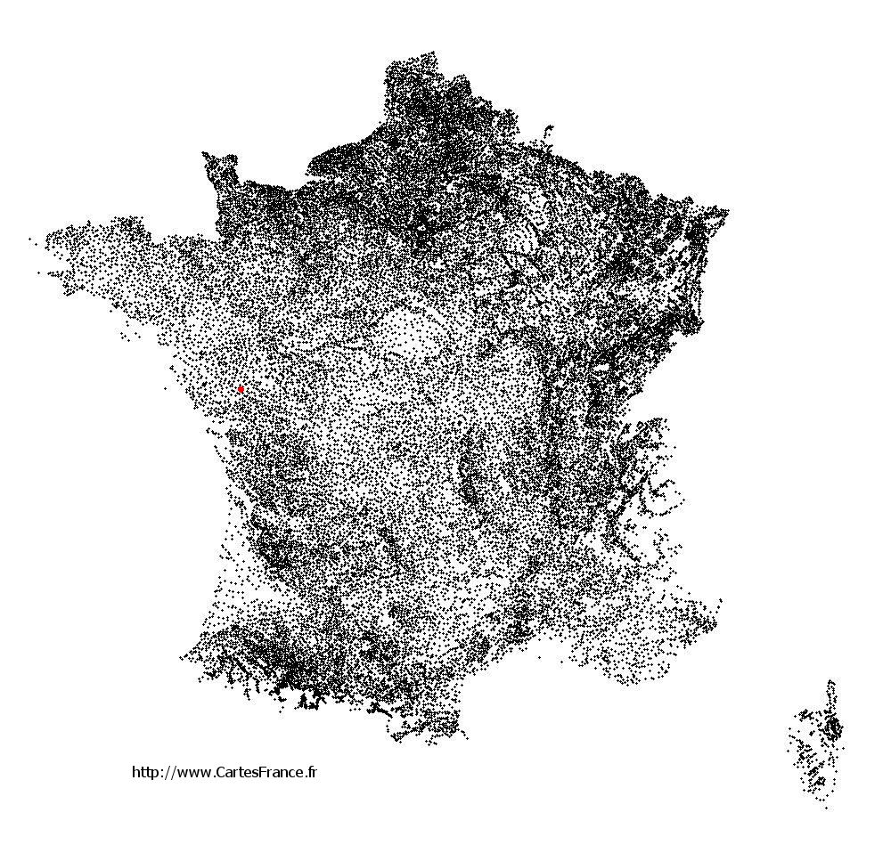 Carte de Saint-Prouant 85110 avec localisation géographique détaillée