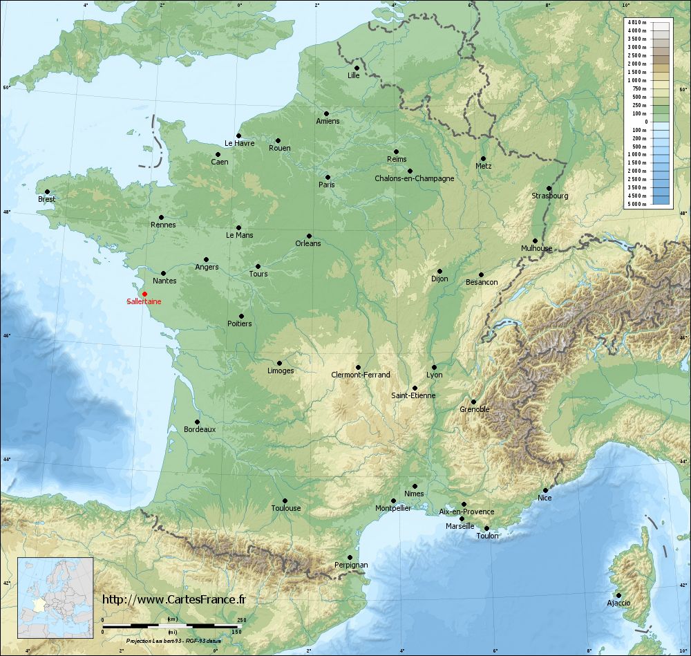 Carte de Sallertaine 85300