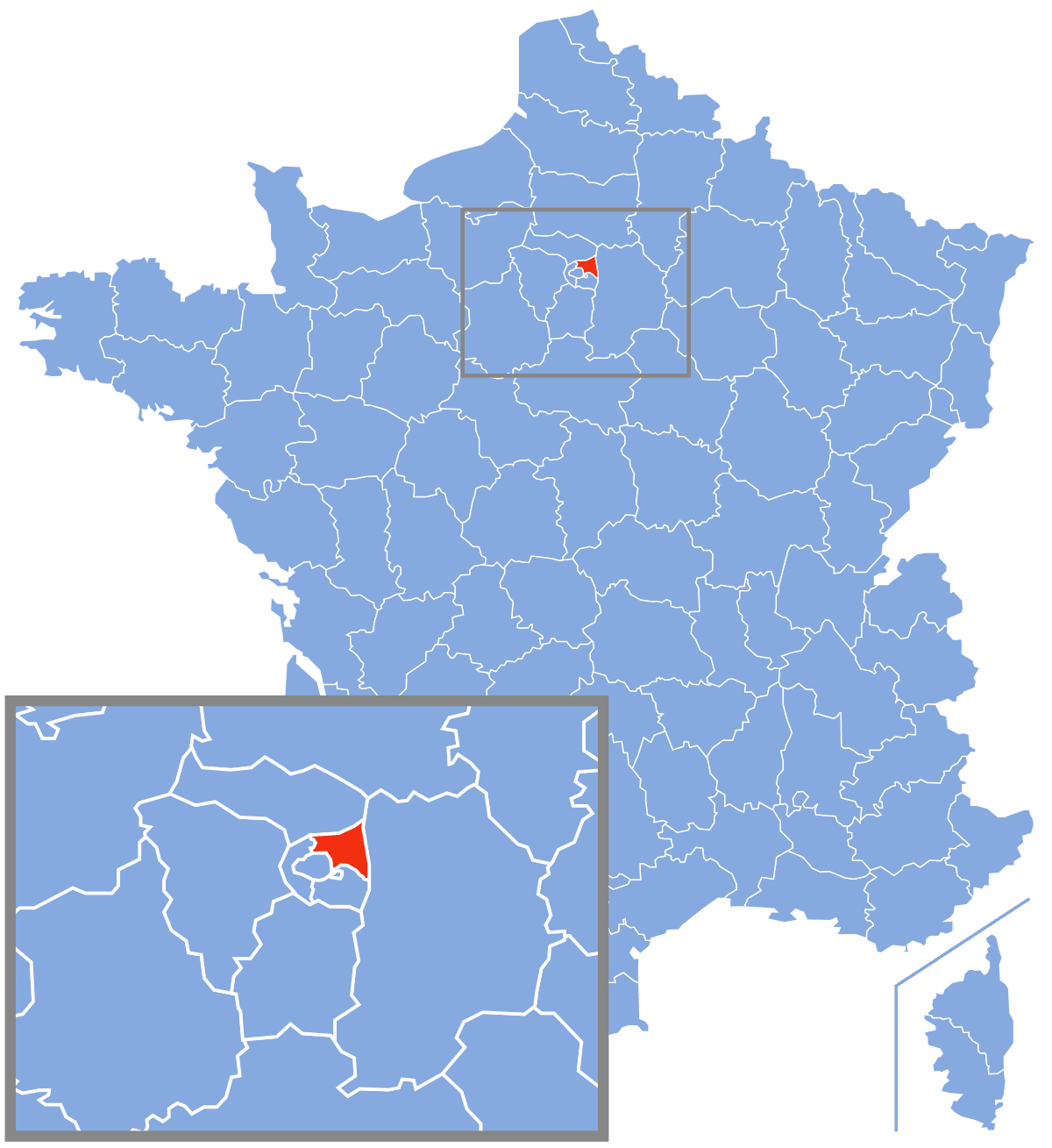 Carte localisation Seine-Saint-Denis