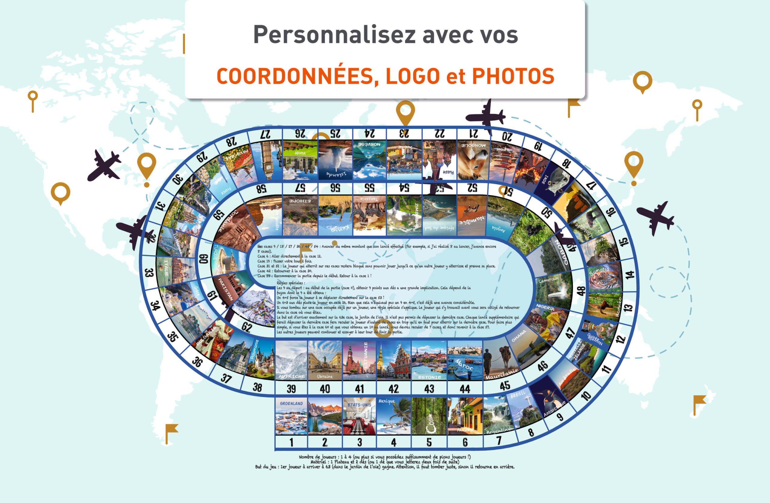 Jeu de l'oie calendrier