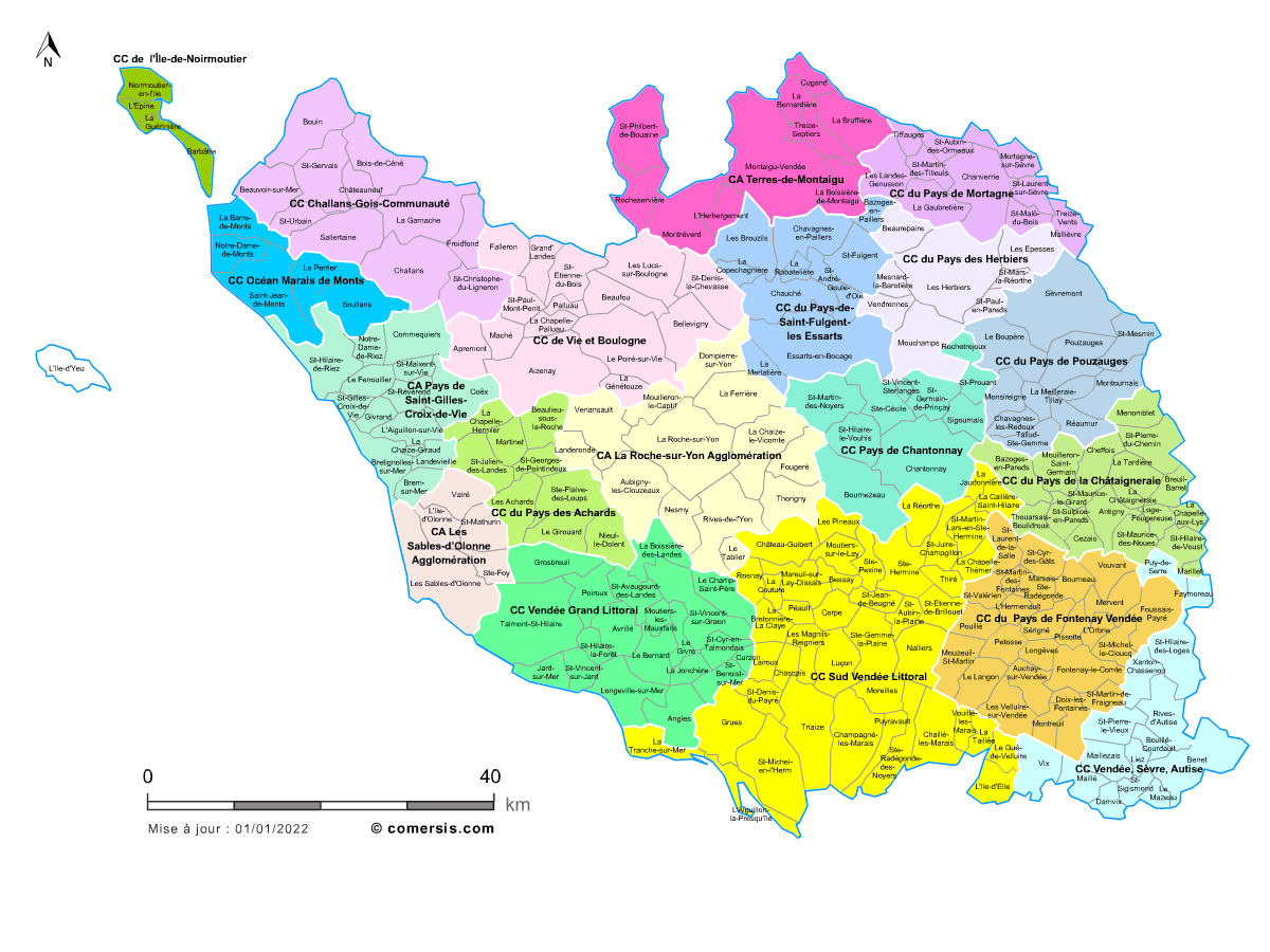 carte La Chaize-le-Vicomte