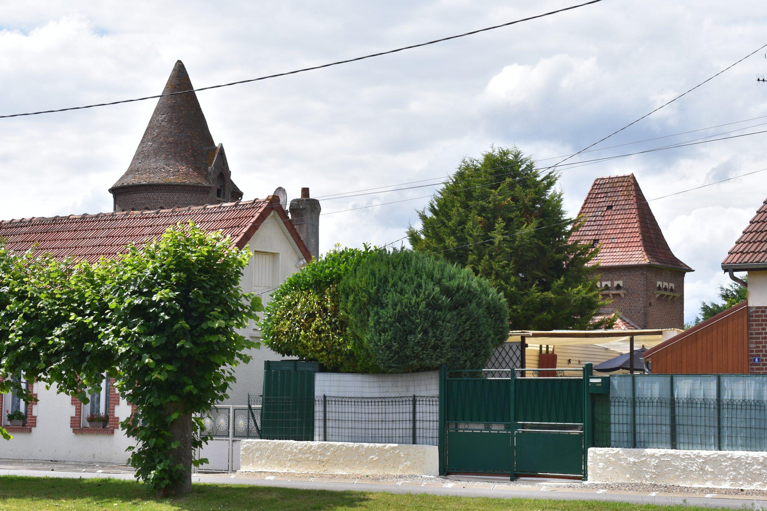 Vue du village de Liez, Aisne