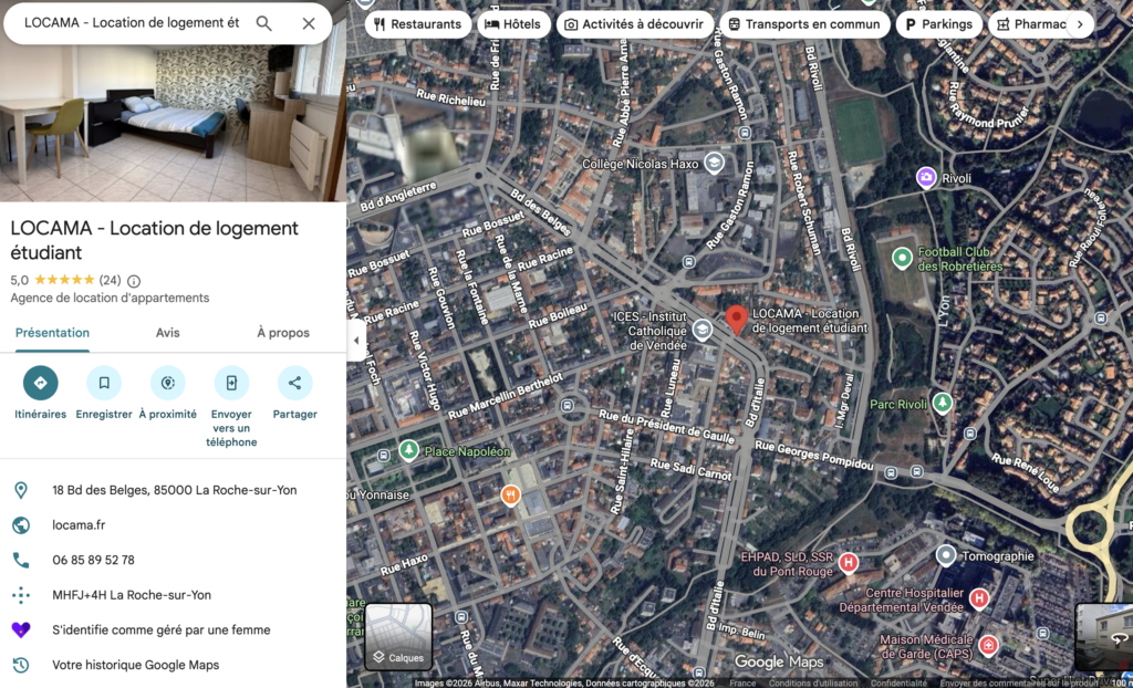 emplacement des logement locama